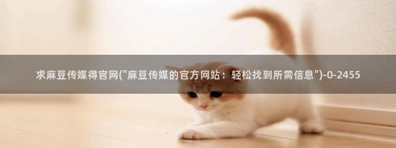 麻豆视频分类名称